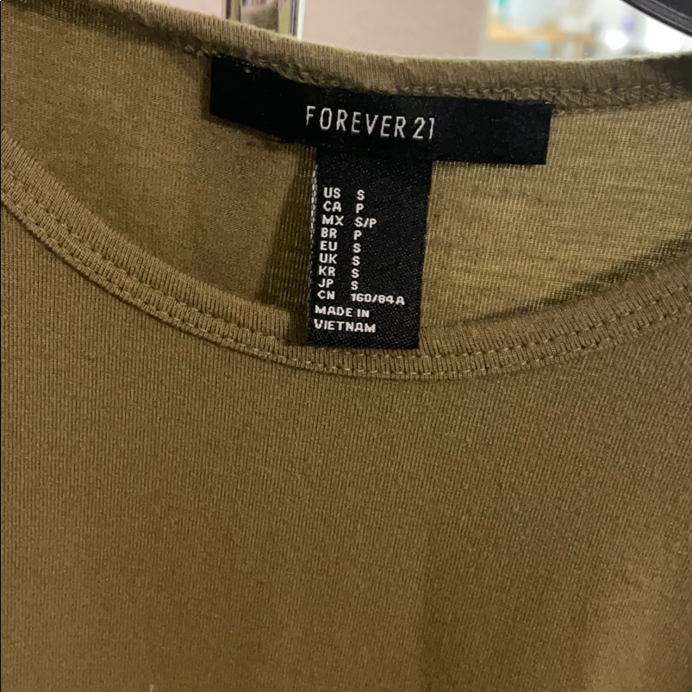 Olive green dress